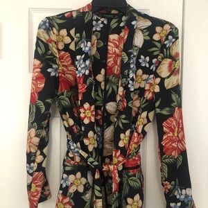 Zara floral blazer